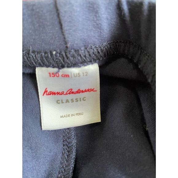 Hanna Andersson navy blue leggings/great condition/size 12 - Picture 3 of 3